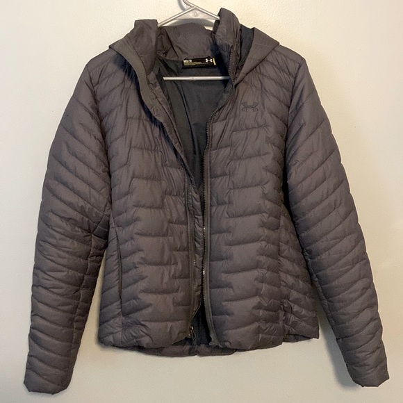 Under Armor Grey Winter Jacket - Picture 1 of 3